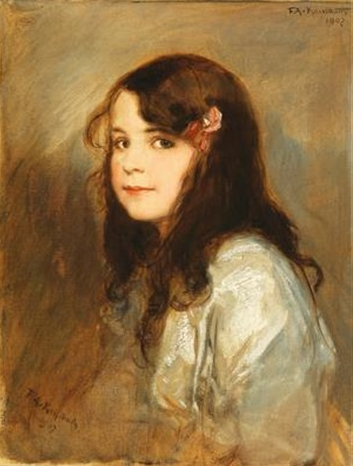 Friedrich August von Kaulbach, portrait of his daughter Hedda, 1907